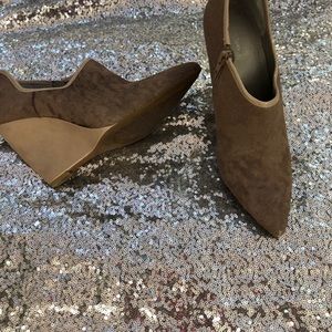 Calvin Klein pony hair beige ankle boots size8